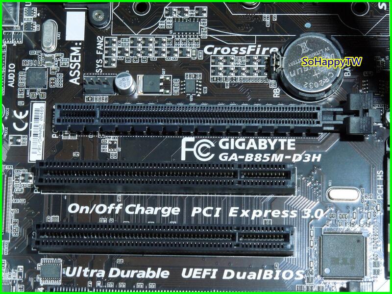 GIGABYTE 技嘉 GA-B85M-D3H(rev:1.1)LGA1150主板(附擋板、CPU風扇、SATA訊號線)