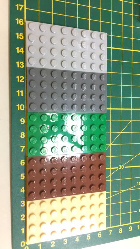正版樂高LEGO底板 4豆*8豆 米色