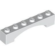 全新LEGO樂高白色拱型磚【92950】Brick Arch 1x6 (W4) 4620761
