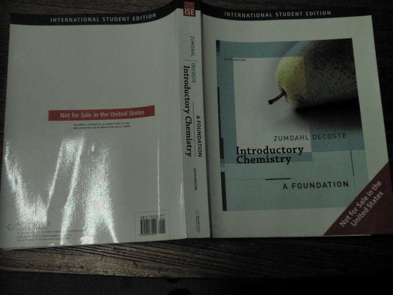 Introductory Chemistry International ed by Steven Zumdahl =9