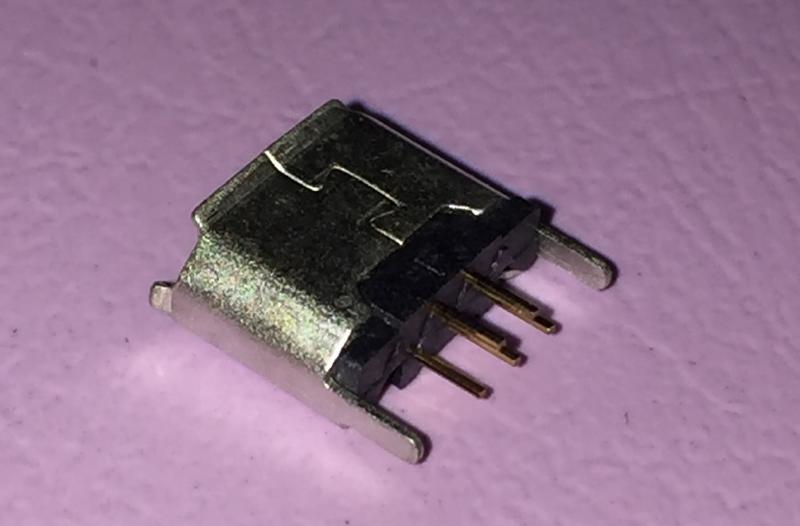 【IF】Micro USB connector 連接器 5pin 母 DIP B-TYPE 180度 手機/充電 接頭