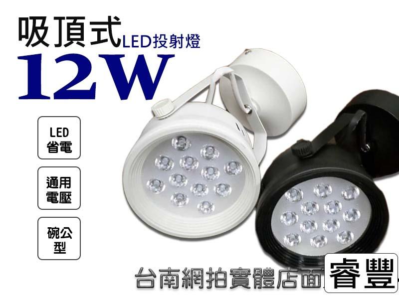 LED 12W 吸頂式投射燈(碗公型) 黃光/白光 連體透鏡/保固一年/庭園投射/居家照明/LED燈批發
