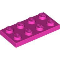 【積木樂園】樂高 LEGO 6056263-3020 深粉紅色 2x4 薄板 P011