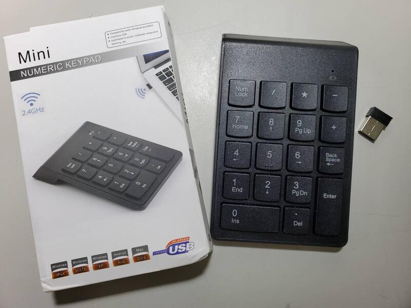 【 大胖電腦 】Numeric keypad Mini 無線數字鍵盤/2.4GHz/USB/直購價150元