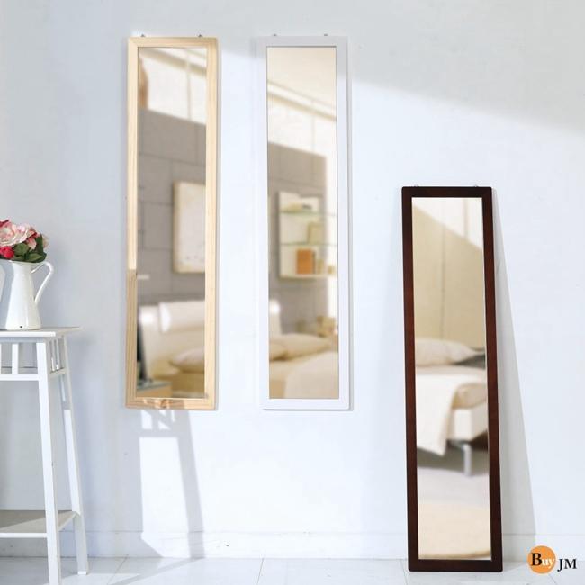 《百嘉美2》加長實木造型壁鏡-高125公分/ 穿衣鏡 立鏡 化妝鏡 全身鏡W-HD-MR047