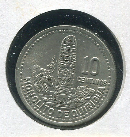 【錢幣】Guatemala(瓜地馬拉)，10 Cent，K277.5，1993，品相全新 UNC國際#19051145 