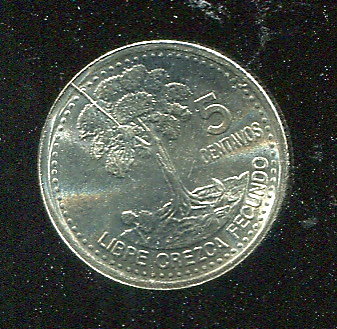 【錢幣】Guatemala(瓜地馬拉)，5 Cent，K276.6，2000，品相全新 UNC國際#19051140 