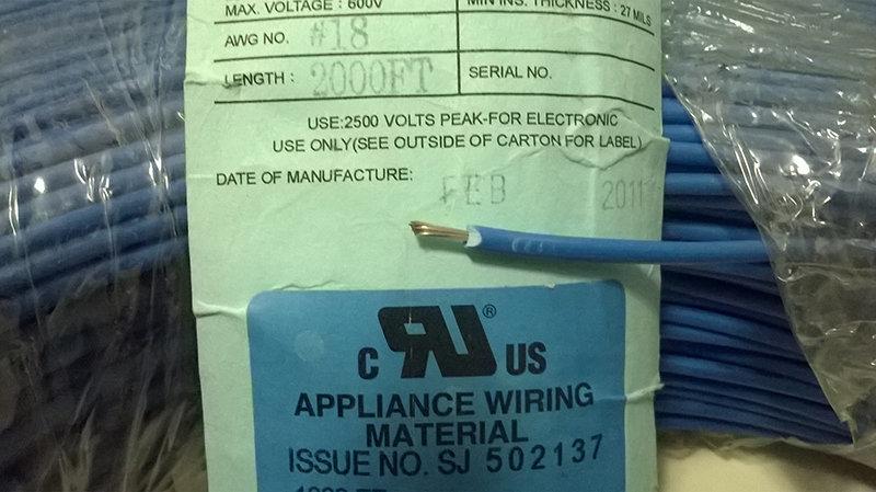 專業認證(台灣製)UL 1015 18AWG 600V 105℃單股多蕊線(PVC電子線)