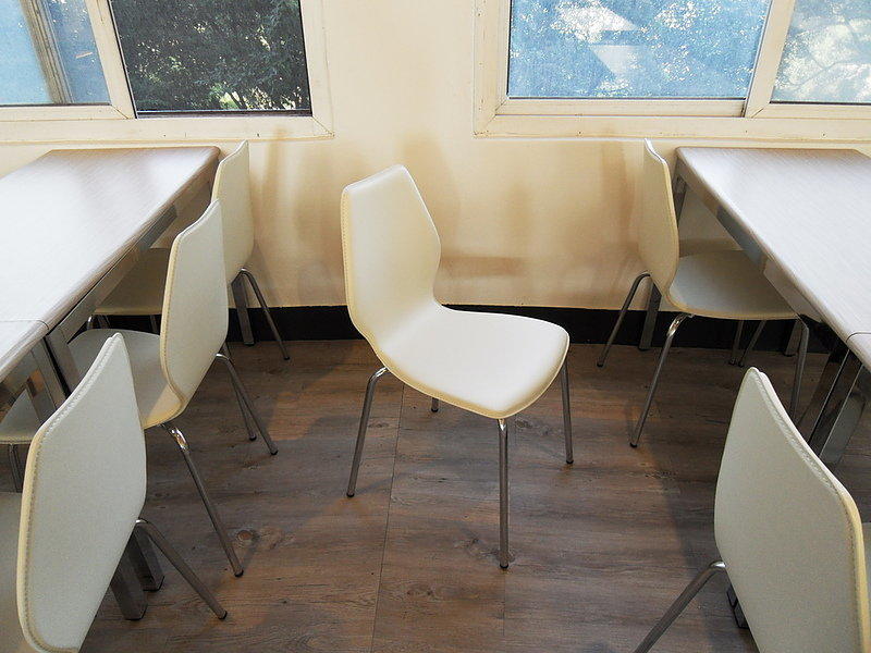 [台中曲木餐椅製造]PVC皮面 高腳杯造型 電鍍6分腳管 曲木餐椅(餐椅洽談椅辦公椅吧台椅電腦椅米勒椅)