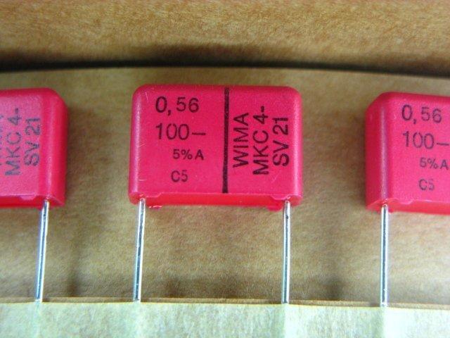[Odiofan] WIMA 0.56uF / 100V  金屬薄膜電容- MKC4 SV21- 4 個