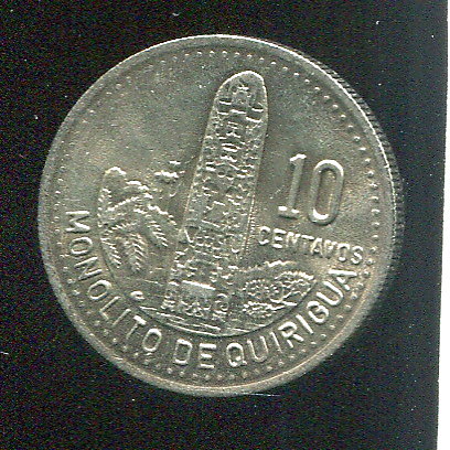 【錢幣】Guatemala(瓜地馬拉)，10 Cent，K277.5，1991，品相全新 UNC國際#19051144 