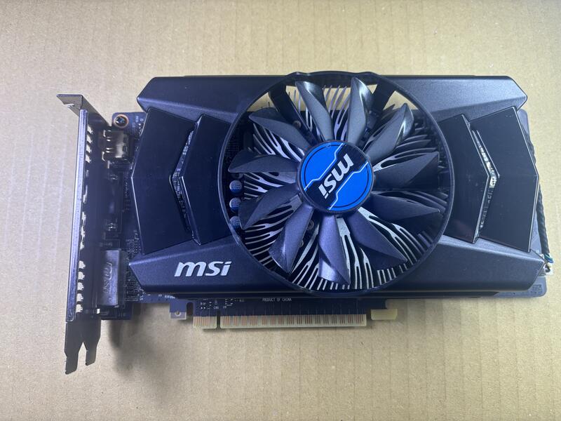 微星  N750TI PE 2GD5/OC GTX750Ti 2GB DDR5 顯卡 乾淨(不須要外接電源)