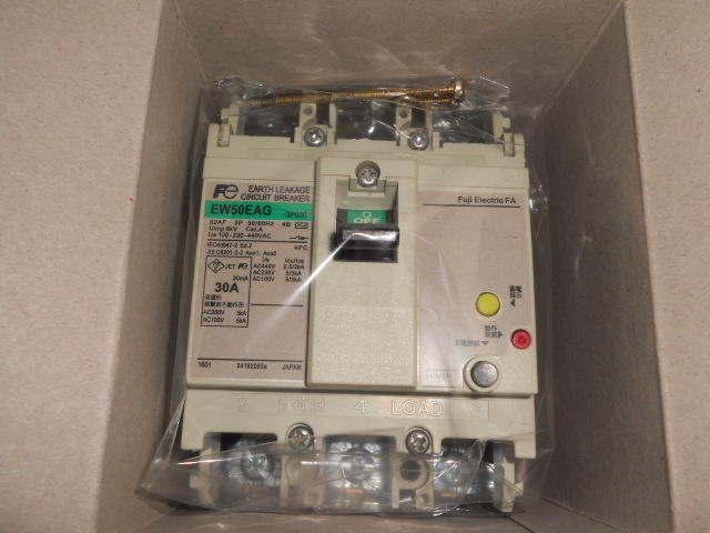 日本 FUJI 富士 漏電斷路器EW50EAG 3P 30-50A 5kA 100-230-440VAC漏電/過載/短路