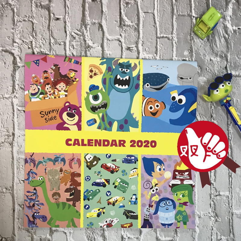 出清!叉叉日貨 2020年迪士尼玩具總動員皮克斯Q版 掛曆月曆行事曆 日本製【SL87448】特價
