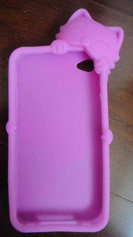 iphone 4 粉紅色貓造型手機殼，免運費
