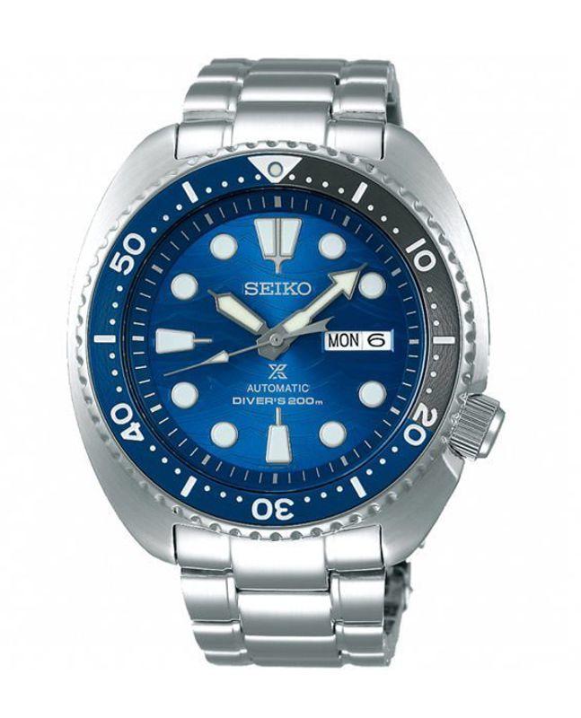 SEIKO WATCH 精工PROSPEX愛海洋系列藍鯊浪潮潛水自動上鍊機械鋼帶腕錶 型號：SRPD21J1【神梭鐘錶】