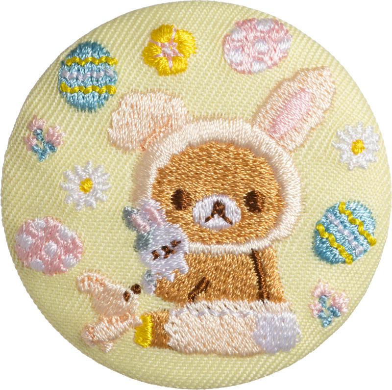 [加價購]Rirakkuma's house拉拉熊 刺繡胸針 兔子款