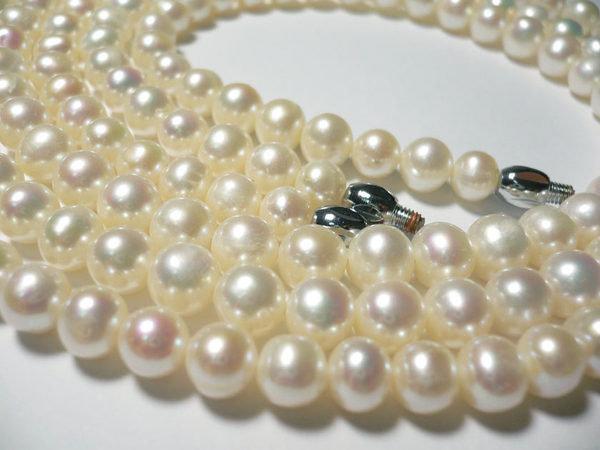 【可盛珠寶】母親節特賣 大方美麗的珍珠項鍊- 6-7mm- 送禮自用最佳