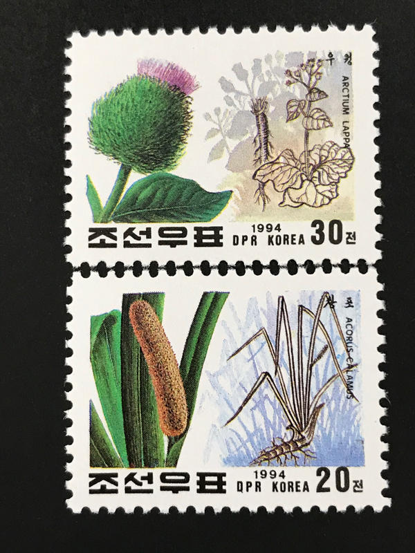 北韓 1994.08.25 #藥用植物 -套票2全 20元