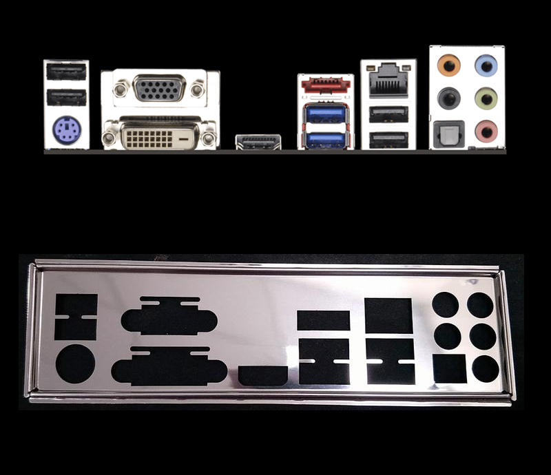 ASRock 華擎 H81M-ITX、B85M-ITX、H87M-ITX 1:1 定製 後檔板 後檔片