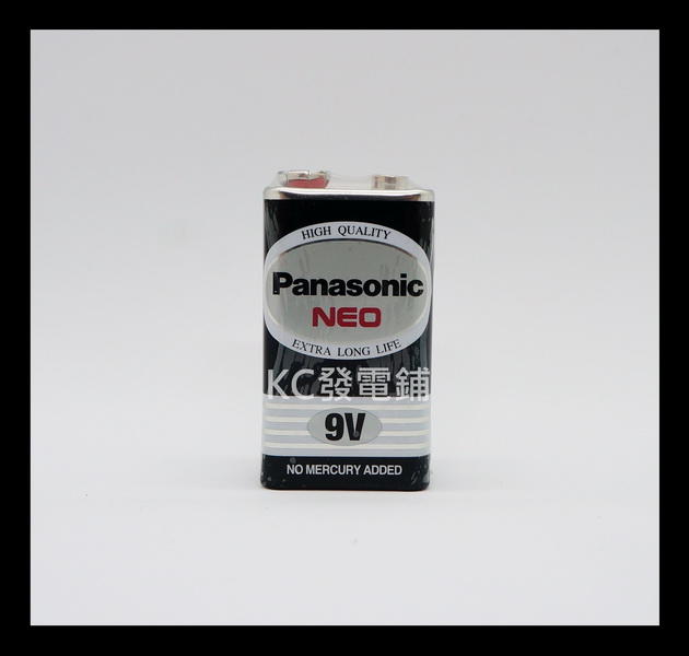 【KC發電鋪】國際牌 Panasonic 9V 9伏特 方型電池 乾電池 碳鋅電池 普通電池  1顆
