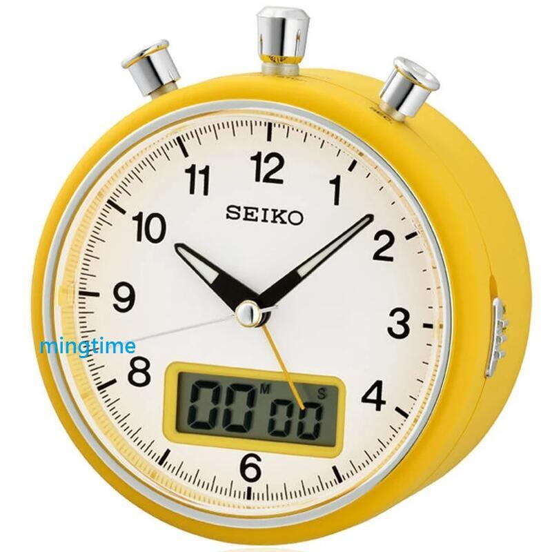 明時計商行【SEIKO】日本 精工 SEIKO 計時碼錶 靜音 時鐘 鬧鐘 QHE114E QHE114