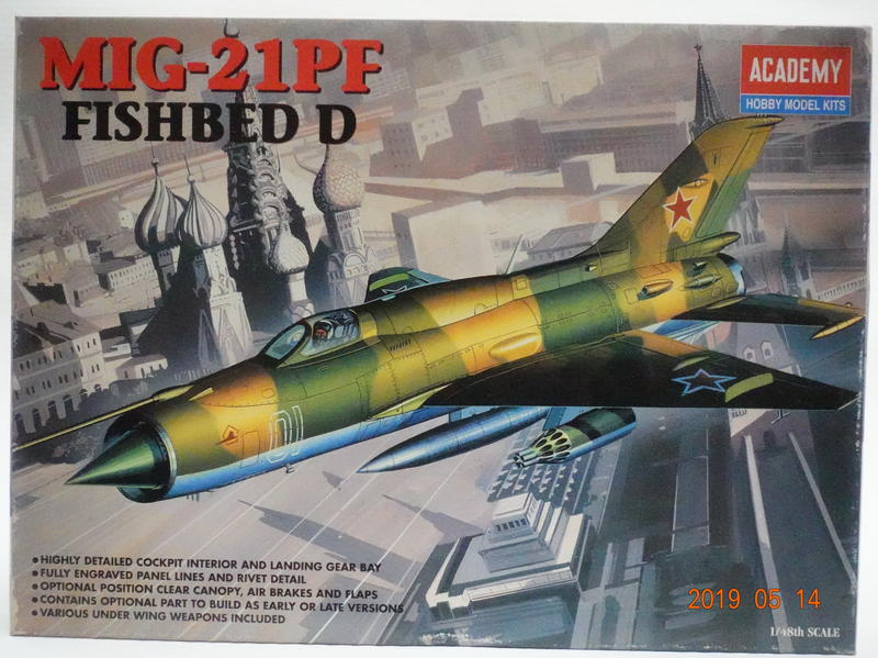 【統一模型玩具店】ACADEMY《米格21戰鬥機 MIG-21PF FISHBED D》1:48 # 2166【缺貨】