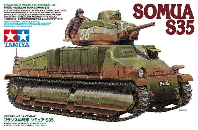 TAMIYA 1/35 French Medium Tank Somua S35  (35344)]