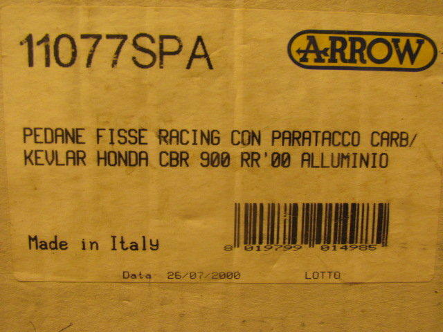 義大利ARROW FOR HONDA CBR 900 HRC英倫風 腳踏後移.CAFE RACER.ACE 咖啡
