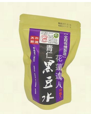 台灣好品有機青仁黑豆水(圖左)