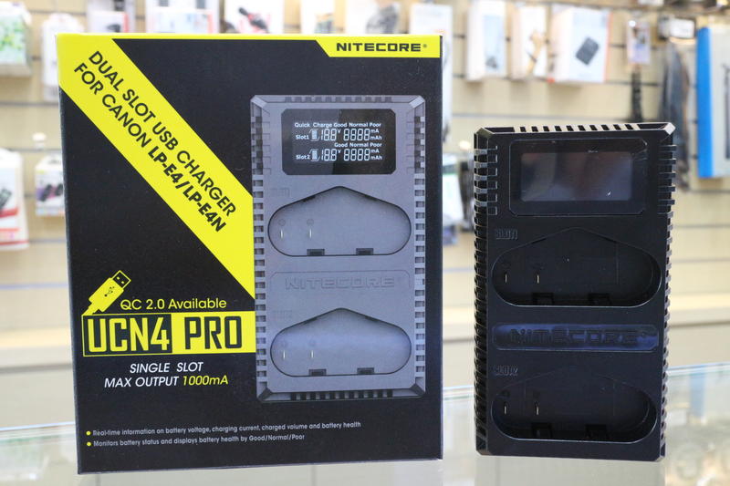 【日產旗艦】Nitecore UCN4 PRO 充電器 雙充 USB Canon LPE4 LPE4N LPE19