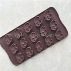 【玫瑰森林】巧克力模。15孔心心相印模