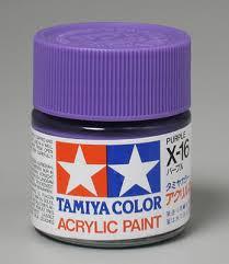 (大鳥叔叔模型)TAMIYA 81516 水性漆 X-16 紫色光澤 10ml