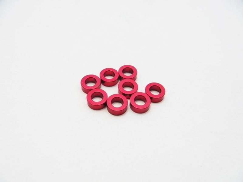 HIRO SEIKO 鋁合金3mm 調節墊片 (紅色)