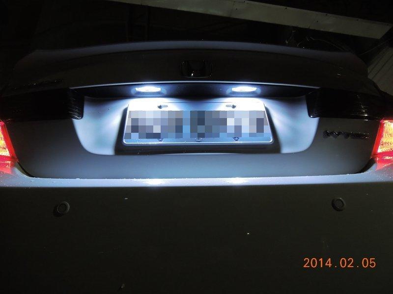 【JP】新竹永豐汽車LED@HONDA CIVIC 9 C9 專用牌照燈 比換總成件還要好 還要亮