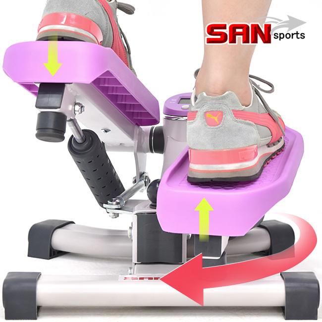 狂推薦【SAN SPORTS】雙效2in1扭腰踏步機C149-T007搖擺活氧美腿機有氧滑步機划步機運動健身器材推薦