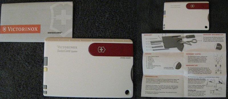 [出清收藏Vintage] 全新VICTORINOX SwissCard Quattro多功能名片型瑞士刀 瑞士製造 不鏽鋼 特價 (工具組)