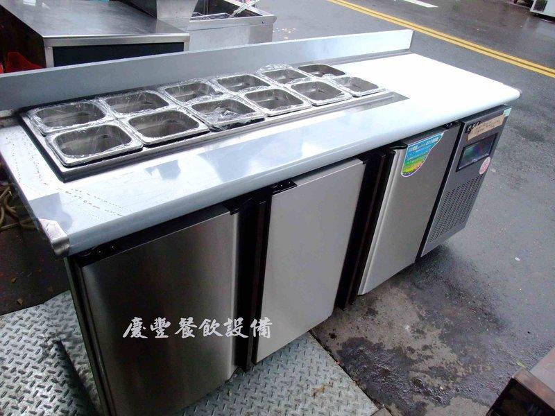 【慶豐餐飲設備】(全新沙拉吧工作冰箱)水槽冷凍櫃/製冰機/蛋糕櫃/雪泥機/咖啡機