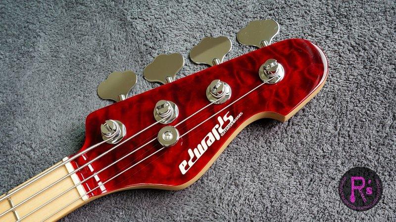 EDWARDS ( エドワーズ )E-AM-150QM Black Cherry Electric Bass Guitar Edwards by ESP E-AM-150QM Black Cherry