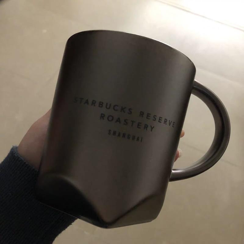 星巴克2019新年禮物臻選馬克杯上海烘焙工坊灰色白色金咖啡色喝水