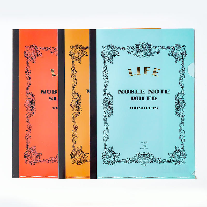 《散步生活雜貨-文具散步》日本製 LIFE 筆記本 10周年紀念款 A4 資料收納夾 - 三色選擇