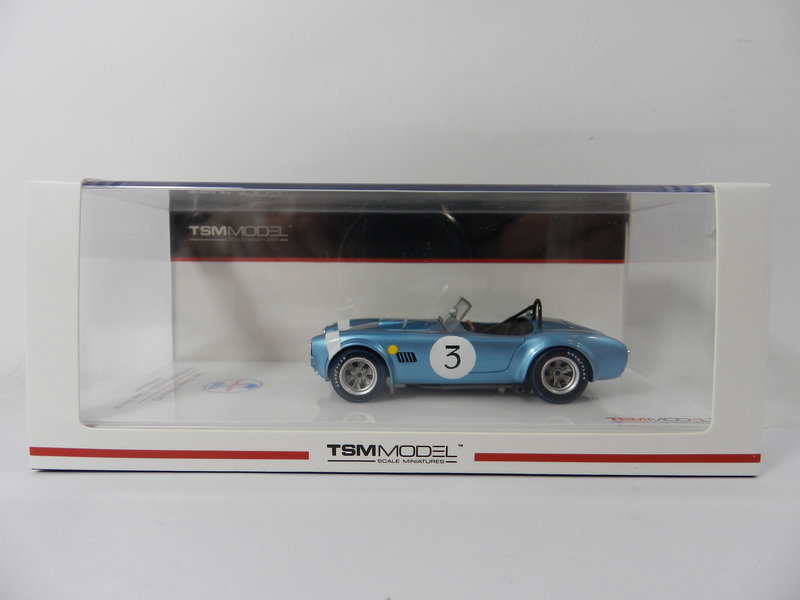 《烈馬驛站》1/43 STC Shelby Cobra #3 Win 500km SPA 1964 (TSM) 樹脂