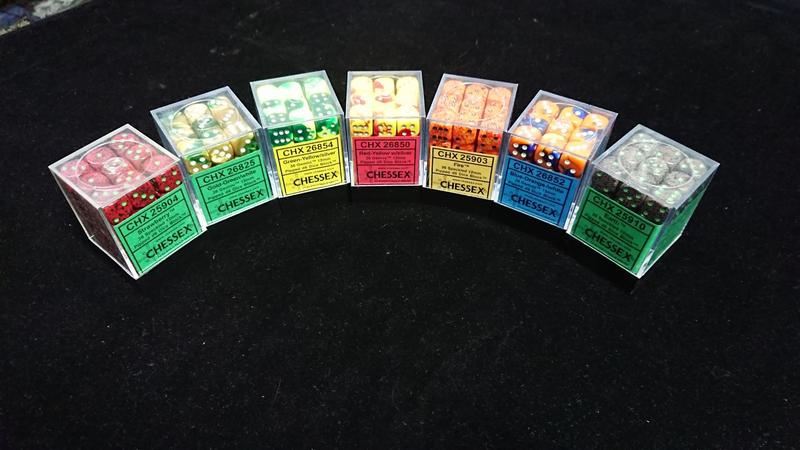 [JOOL桌遊] Chessex 12mm 多色 套骰 骰子 六面骰