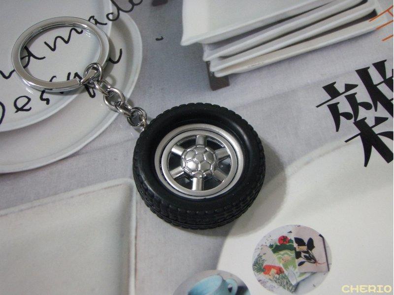 CHERIO  台北 ( 內輪圈可轉動 ) 鋁圈鑰匙圈 鋼圈鑰匙圈 鋁合金 輪胎 輪框 創意產品