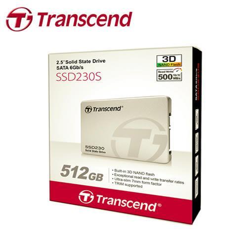 Transcend 創見 2.5吋 SATA3 SSD230S / 512G 固態硬碟 SSD