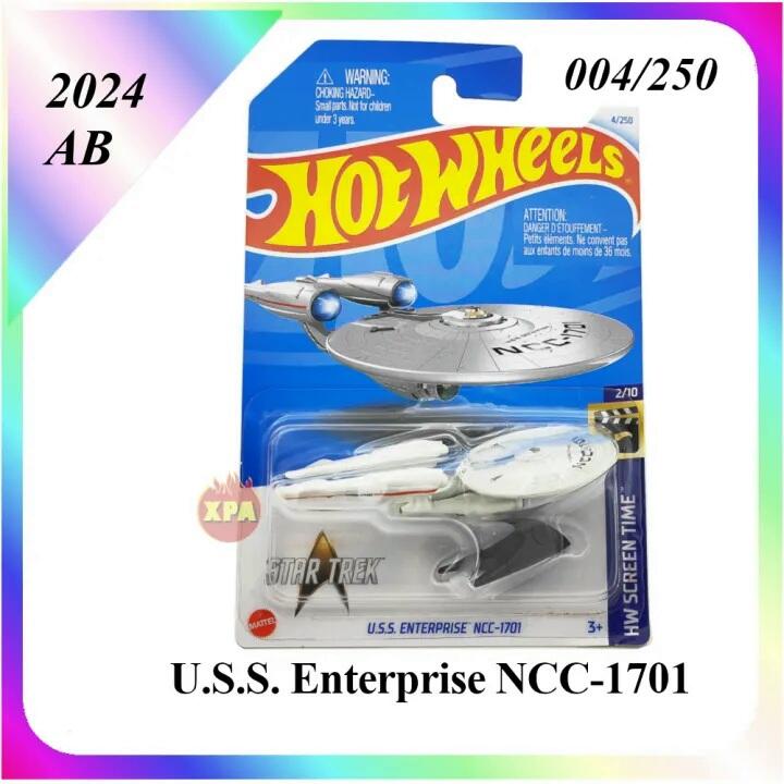 ^.^飛行屋(全新品)Hot Wheels 風火輪小汽車 合金車//電影~星際爭霸戰-企業號 USS NCC-1701