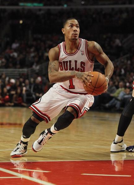 NBA Chicago Bulls Derrick Rose GameWornIssued Meigray MGG 球衣