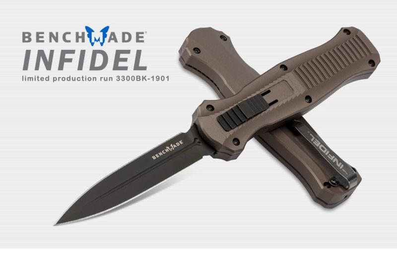 <刀之林>Benchmade INFIDEL燒銅色鋁柄黑刃OTF彈簧刀(CPM-S30V鋼)缺貨