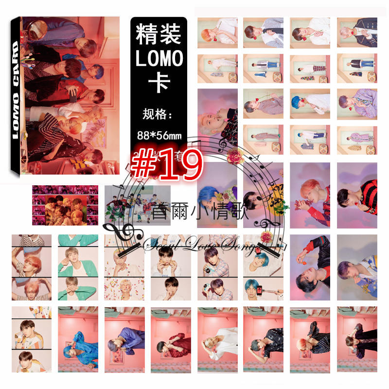 【首爾小情歌】BTS 防彈少年團 團體款 V 田柾國 JIMIN LOMO 30張卡片 小卡組#19
