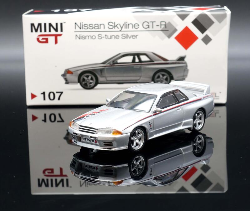 【M.A.S.H】現貨特價 Mini GT 1/64 Nissan GT-R R32 Nismo S-Tune 銀 右駕